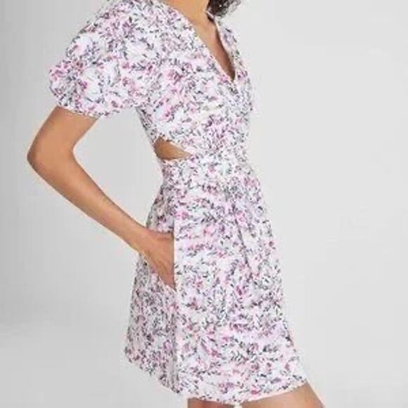 French Connection Flores Cotton Eyelet Cutout‎ Dress Size 4 - Picture 2 of 8